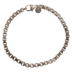TIFFANY&Co. Venetian Bracelet Ag925 Silver Auth SW1663
